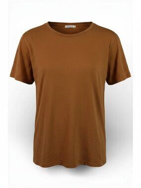 Sezane Brown T-Shirt Women’s XXL Crew Neck Short Sleeve Tee